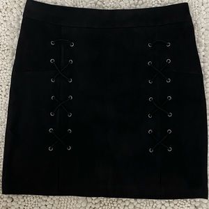 NWT Faux Suede High Waisted Mini Skirt